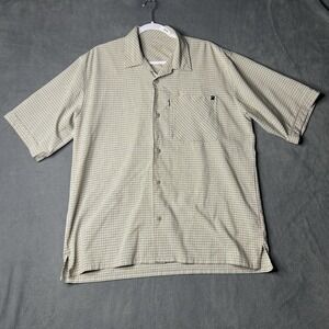 Blackhawk Warriorwear Plaid Button Up Short Sleeve Shirt Casual Large